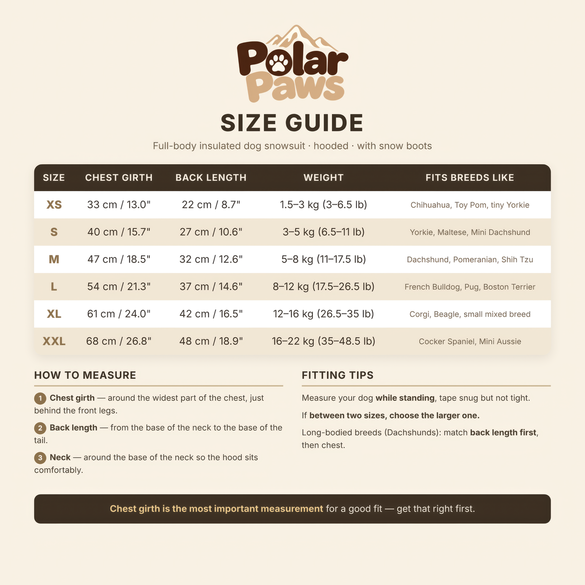 PolarPaws™ Dog Winter Suit